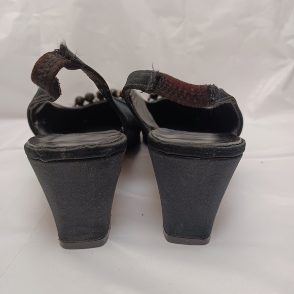 Adlib black sling back kitten heel size 8.5 - Picture 12 of 12